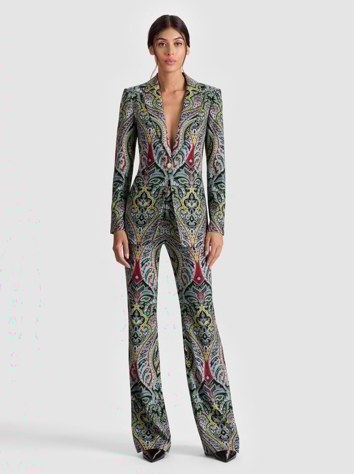 BREANN PRINTED BLAZER - PAISLEY POEM image 1 - Alice And Olivia