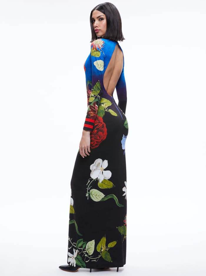 DELORA OPEN BACK MAXI DRESS - LUNCH DATE image 1 - Alice And Olivia
