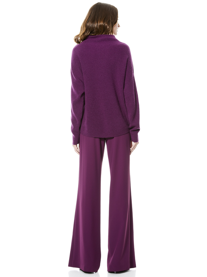 CAPRICE TURTLENECK PULLOVER - BOYSENBERRY image 1 - Alice And Olivia