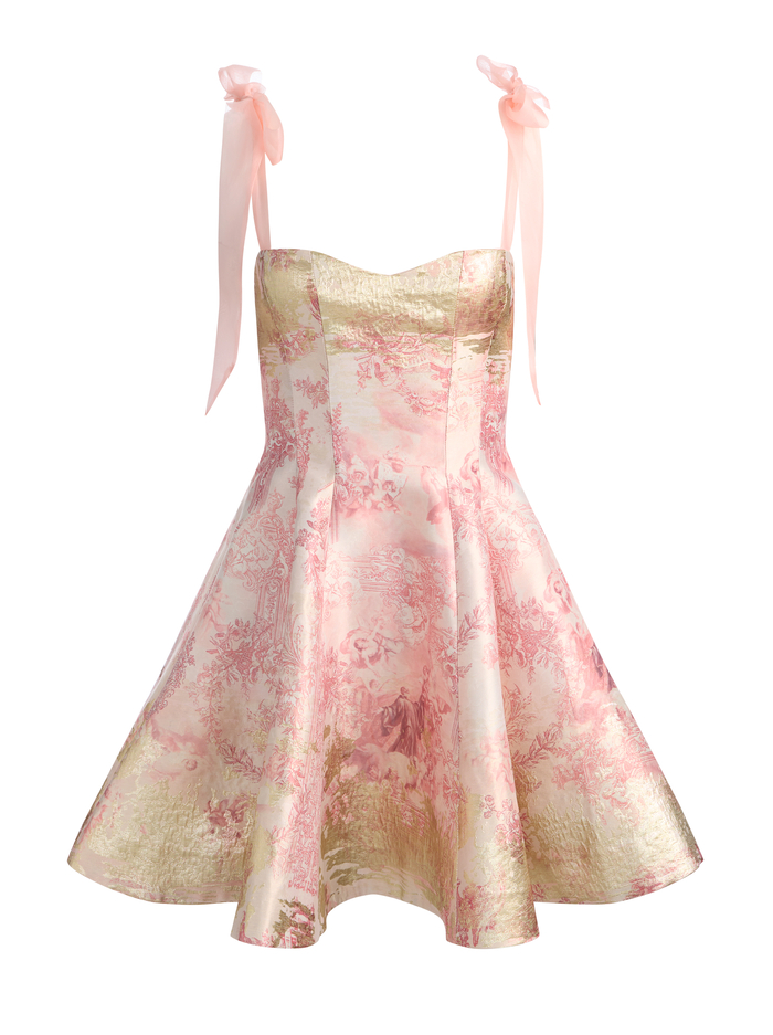 SUMMER MINI DRESS - ENGLISH ROSE TOILE image 5 - ALICE + OLIVIA