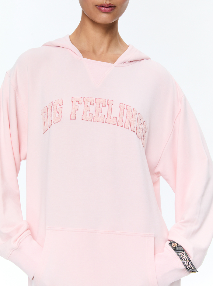 ATHENA OVERSIZED HOODIE - ROSY PINK image 3 - Alice And Olivia