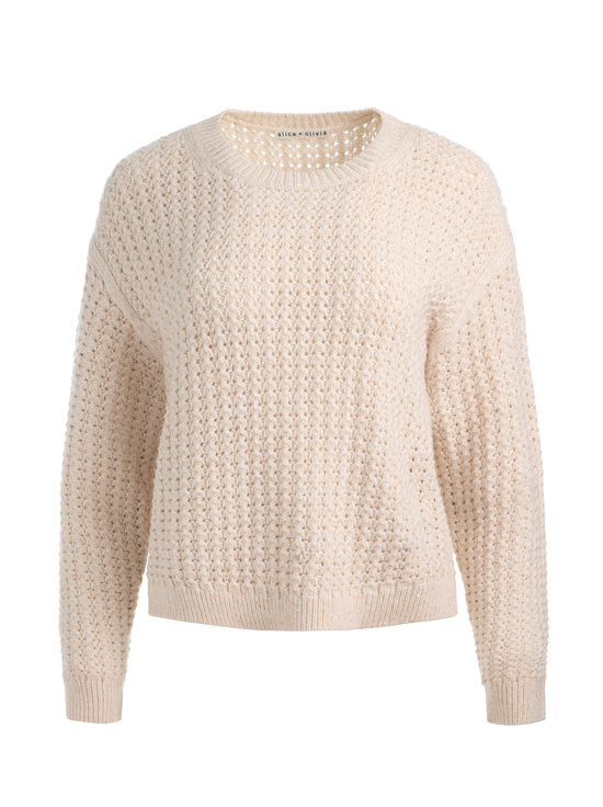 OATMEAL MARL-LIZA SPARKLE PULLOVER