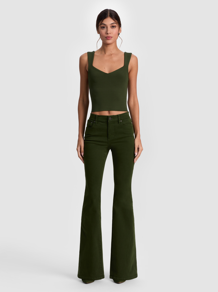 EDIN SWEETHEART TANK - DARK OLIVE image 1 - ALICE + OLIVIA