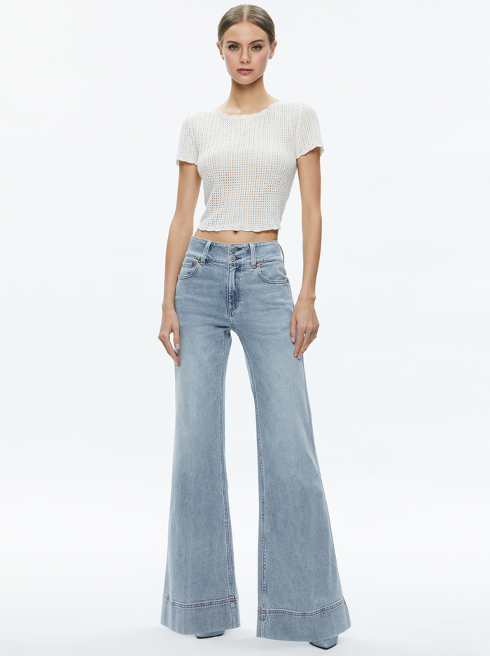 MARYAM PULLOVER - SOFT WHITE image 4 - Alice And Olivia