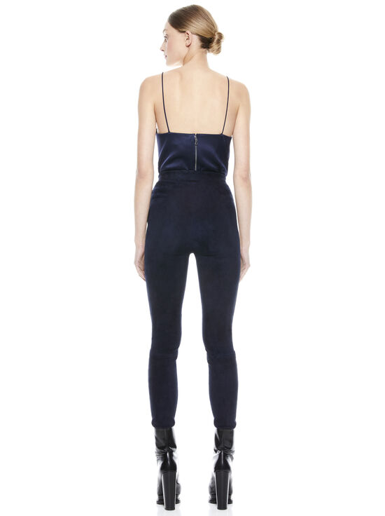 NAVY-MADDOX SUEDE LEGGING