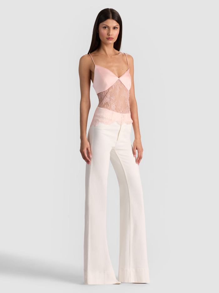 JULIETTA LACE TANK - ENGLISH ROSE image 5 - ALICE + OLIVIA