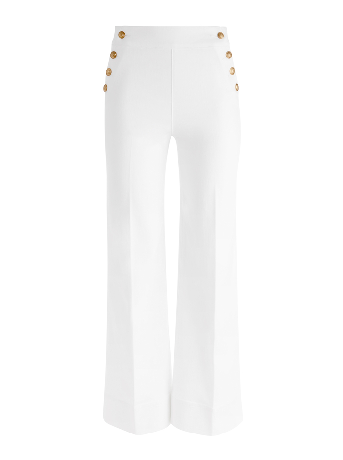 NARIN HIGH RISE JEAN - OFF WHITE image 5 - Alice And Olivia