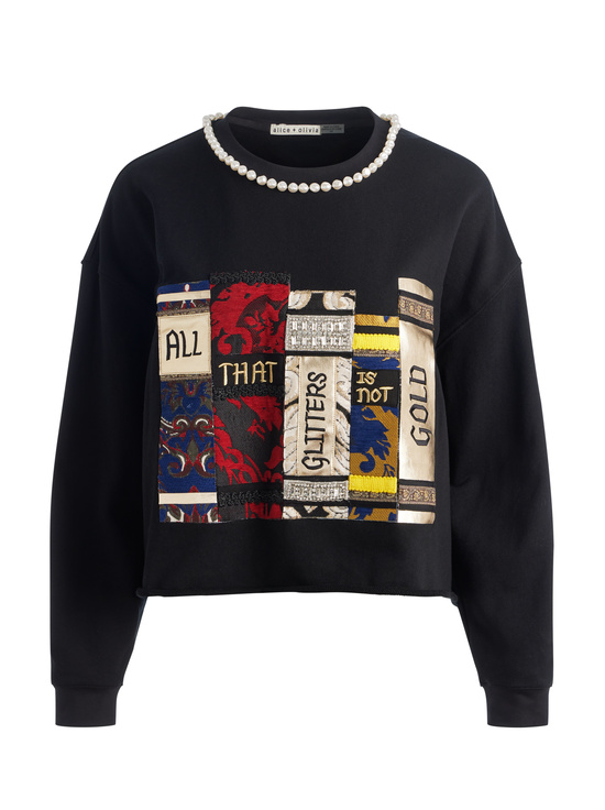BLACK/MULTI-RANDY SWEATSHIRT