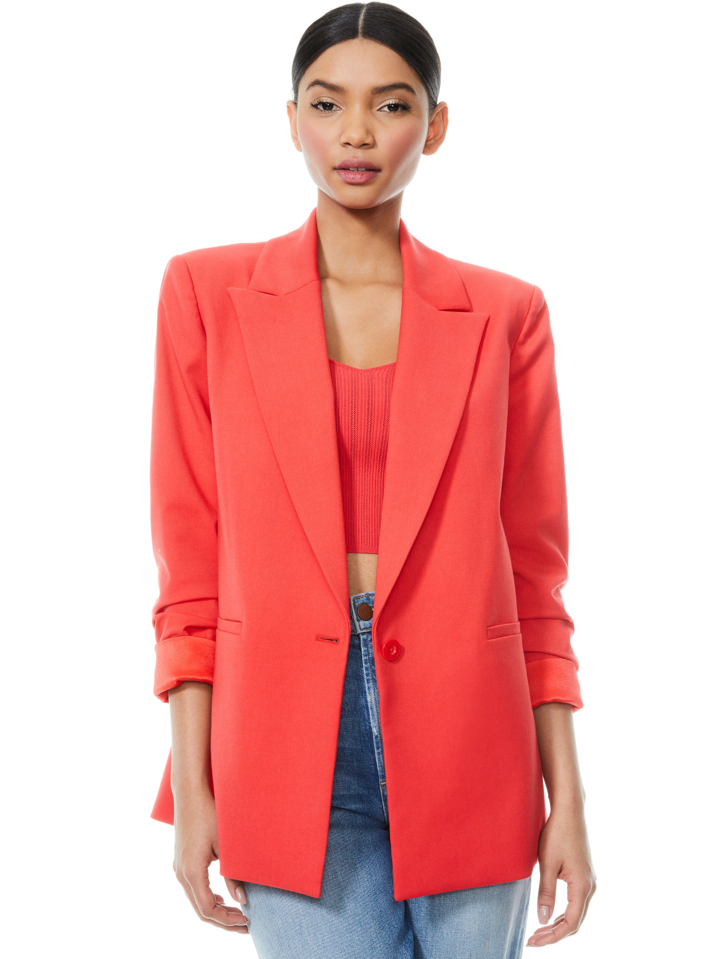 notch collar blazer