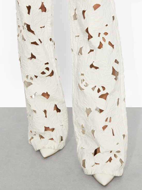 OFF WHITE-WEEZY EYELET JEAN