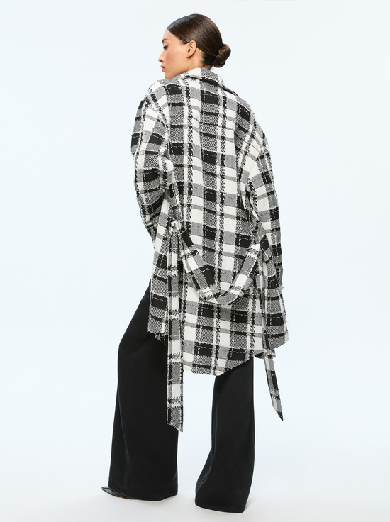 BLACK/WHITE-ZAZIE LONG SHACKET