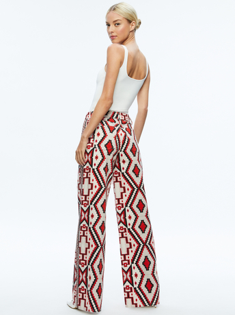 DREAM HOME BRIGHT RUBY-TRISH MID RISE BAGGY JEAN