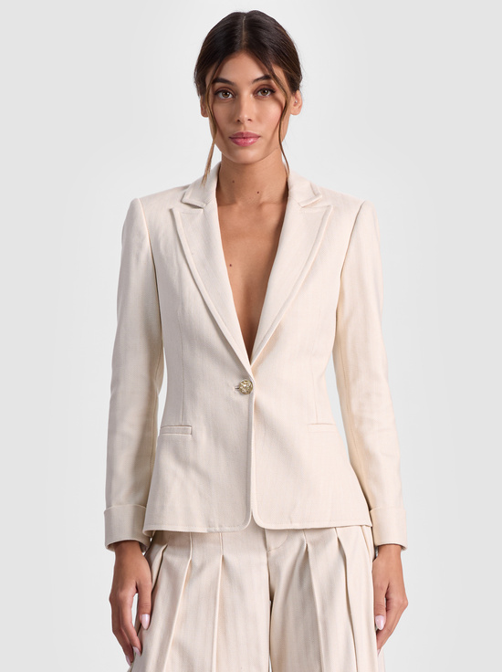 OFF WHITE/OATMEAL-RYDER SLIM BLAZER