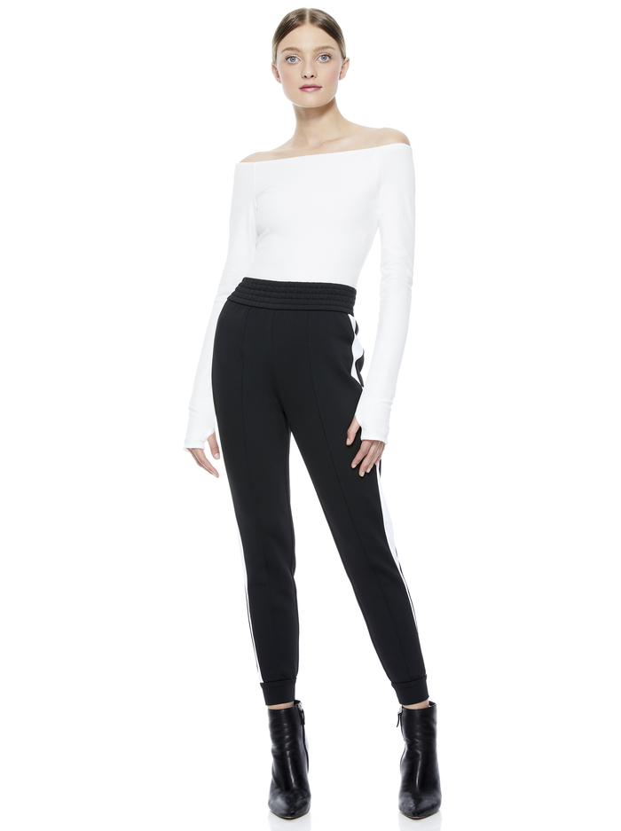ZADIE OFF THE SHOULDER BODYSUIT - OFF WHITE image 4 - ALICE + OLIVIA