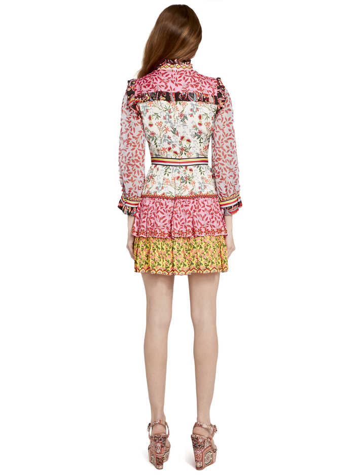 KATHY FLORAL MINI DRESS - MEADOW MAGIC MULTI/COMBO image 1 - Alice And Olivia