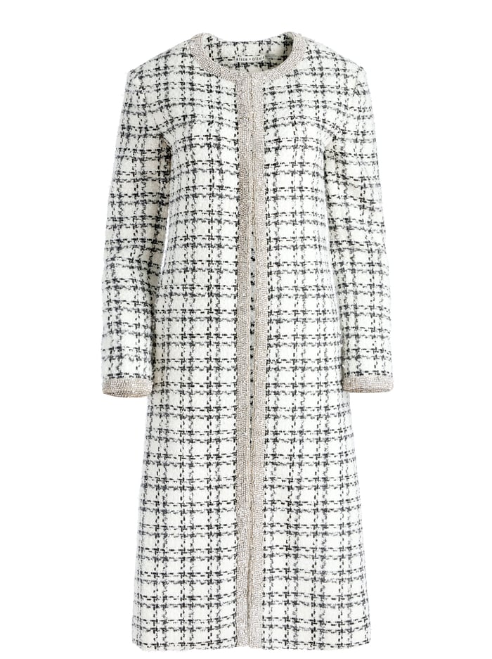 TULSI MAXI JACKET - OFF WHITE/BLACK image 5 - Alice And Olivia