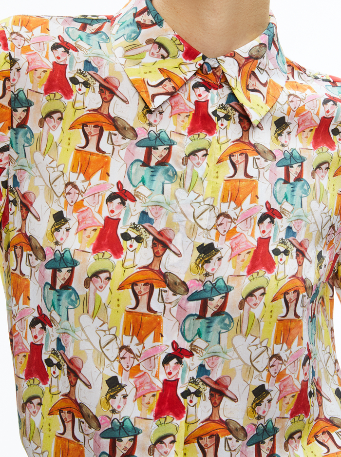 A+O X BLAIR Z WILLA PLACKET TOP - BLAIR Z LADIES image 3 - Alice And Olivia