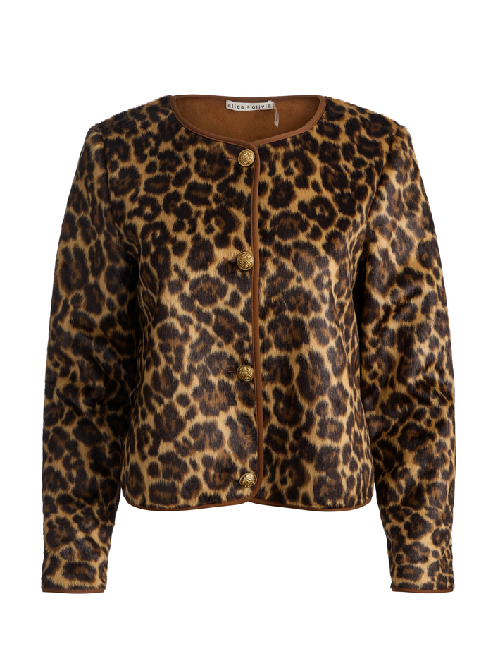 ALMA FAUX FUR COAT - SPOTTED LEOPARD image 5 - ALICE + OLIVIA