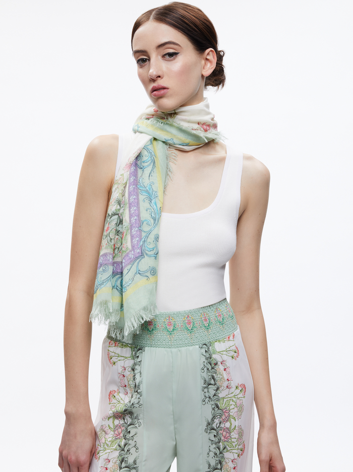 LOLA SCARF - FLORAL FEST - Alice And Olivia