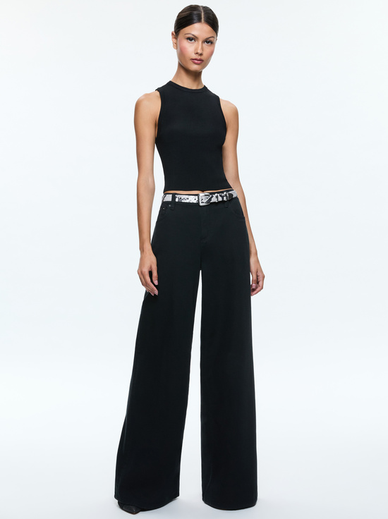 BLACK/WHITE-HAYDEN BUCKLE BELT