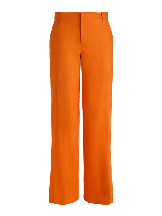 ORANGE PEEL-STU LINEN BAGGY PANT
