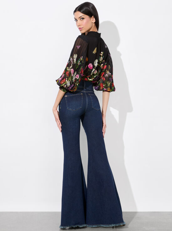 SECRET GARDEN-ILAN BUTTON FRONT BLOUSE