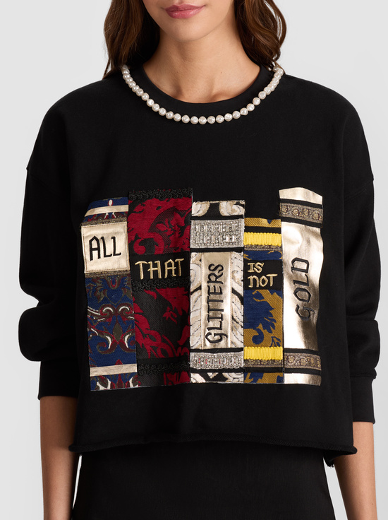 BLACK/MULTI-RANDY SWEATSHIRT