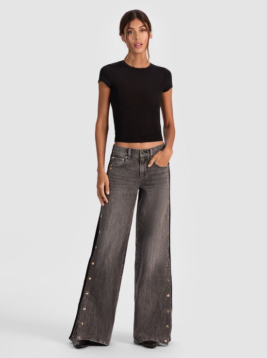 GEORGIA VINTAGE BLACK-AMAZING SNAP JEAN