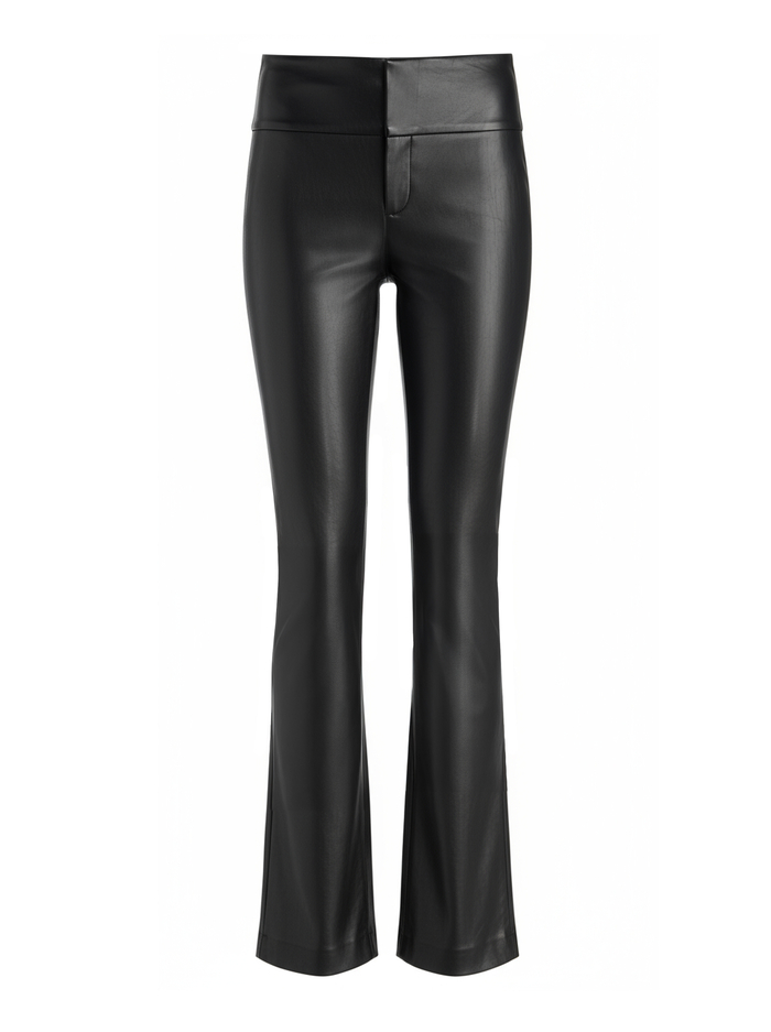 OLIVIA VEGAN BOOTCUT PANT - BLACK image 5 - ALICE + OLIVIA
