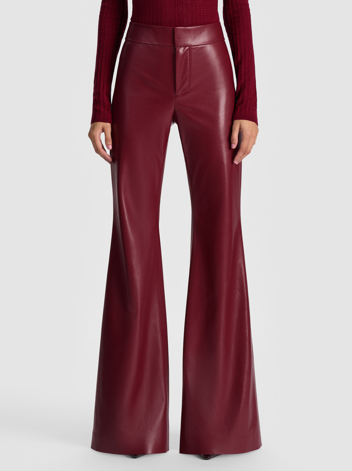 ANDREW VEGAN PANT - OXBLOOD - Alice And Olivia