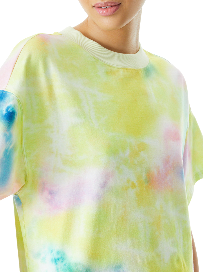 GARNER TIE DYE T SHIRT DRESS - BEACHSIDE TIE DYE image 3 - Alice And Olivia