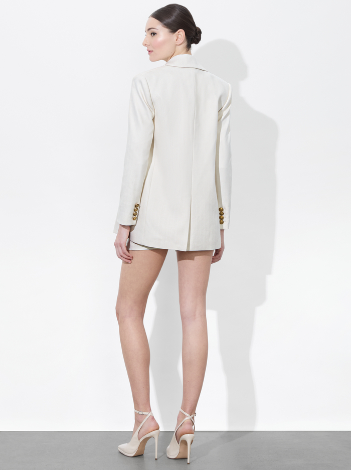 MICHAEL BOXY BLAZER - CHINO/OFF WHITE image 3 - Alice And Olivia