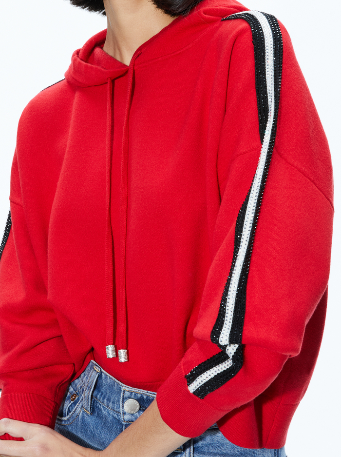 KATERINE OVERSIZED HOODIE - PERFECT RUBY image 3 - Alice And Olivia