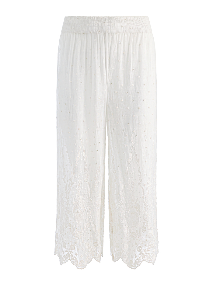 ELBA PULL ON ANKLE PANT - OFF WHITE image 5 - ALICE + OLIVIA