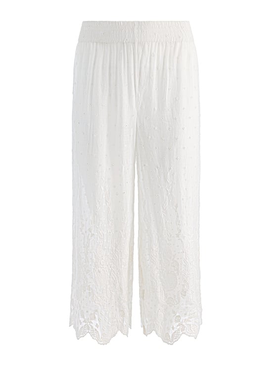 OFF WHITE-ELBA PULL ON ANKLE PANT