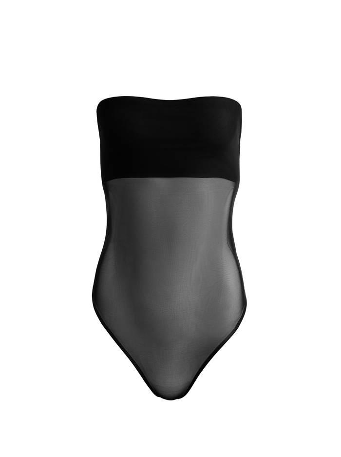 BANDEAU STRAPLESS BODYSUIT - BLACK image 5 - ALICE + OLIVIA