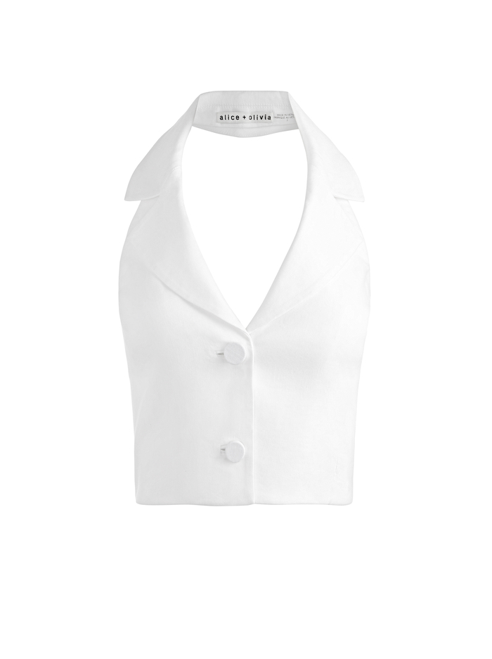 MERI HALTER VEST - WHITE image 5 - Alice And Olivia