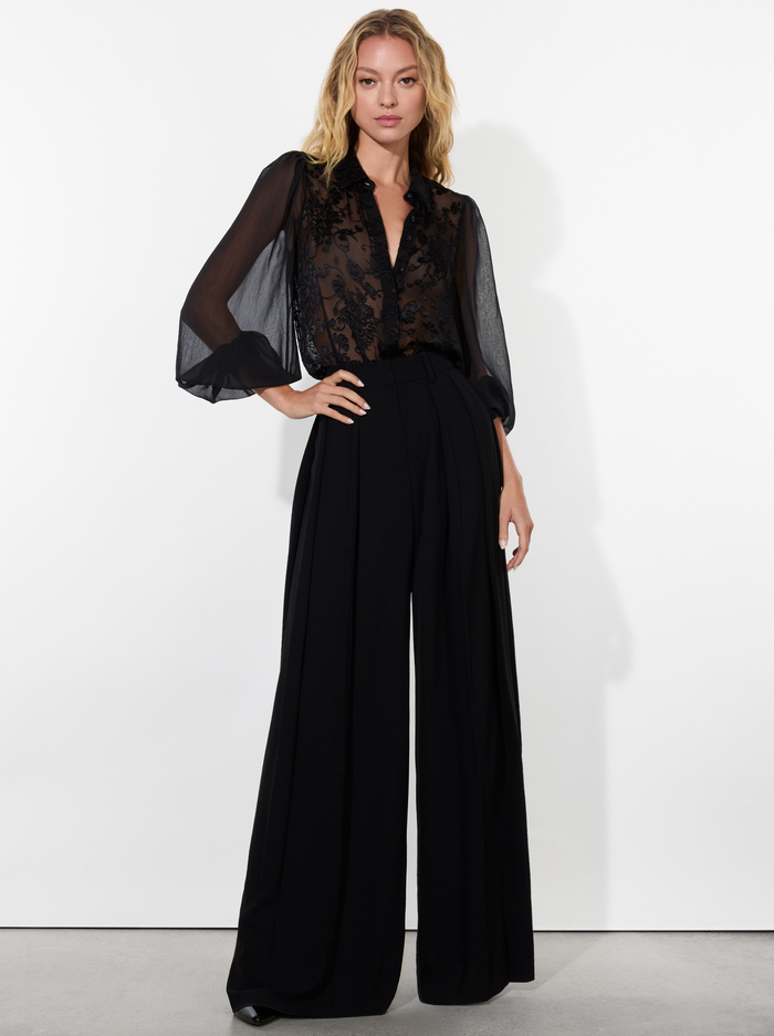 ROANNE BUTTON DOWN - GARDENIA BLACK image 1 - Alice And Olivia