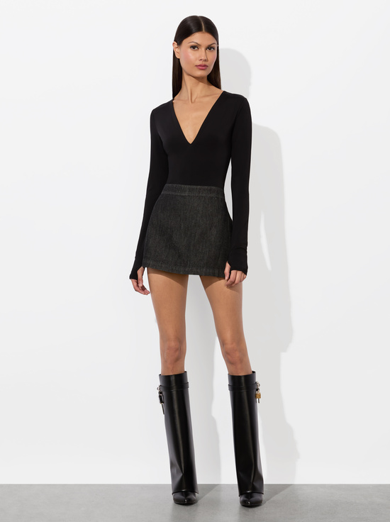 BLACK-OLEA LONG SLEEVE BODYSUIT