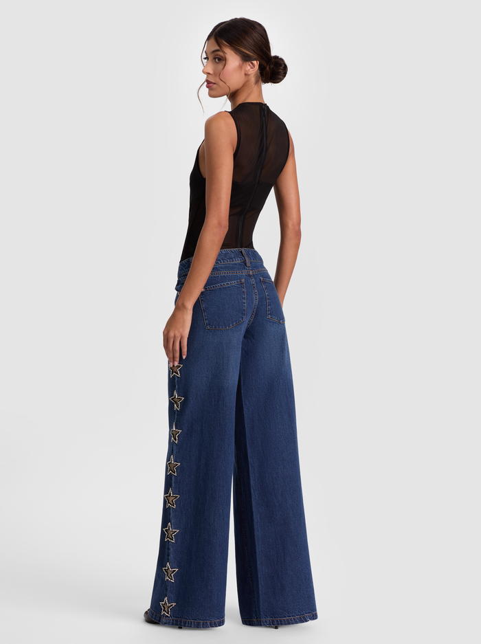 AMAZING EMBELLISHED JEAN - DARK RINSE image 2 - Alice And Olivia