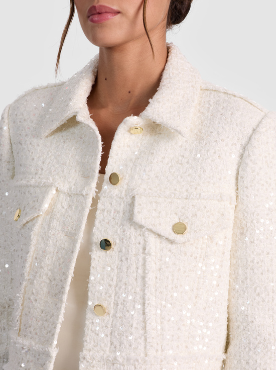 OFF WHITE-CHLOE TWEED JACKET