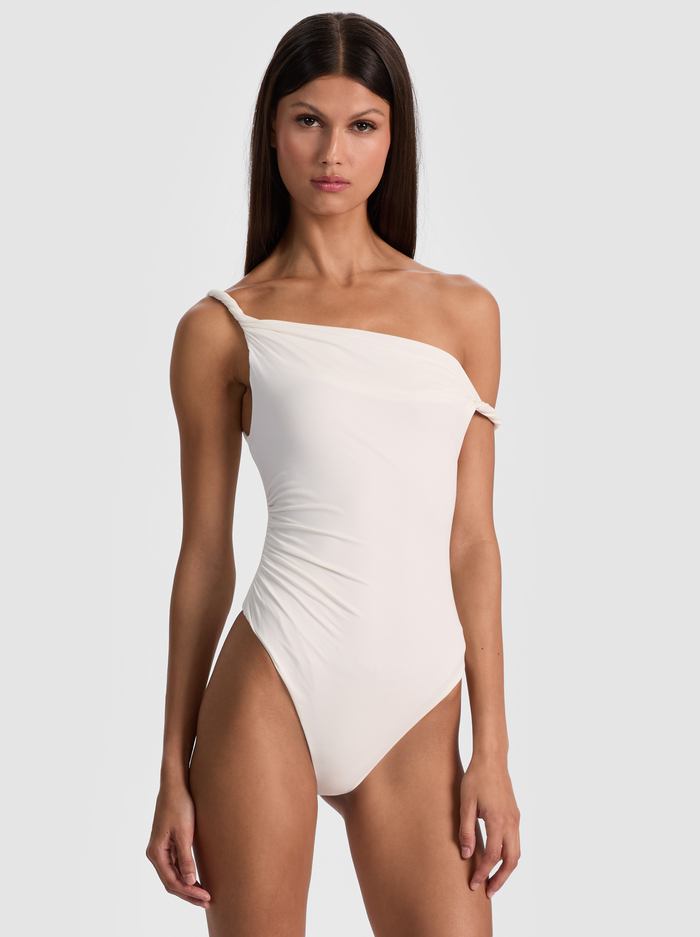 BIANCA TWISTED BODYSUIT - OFF WHITE - Alice And Olivia