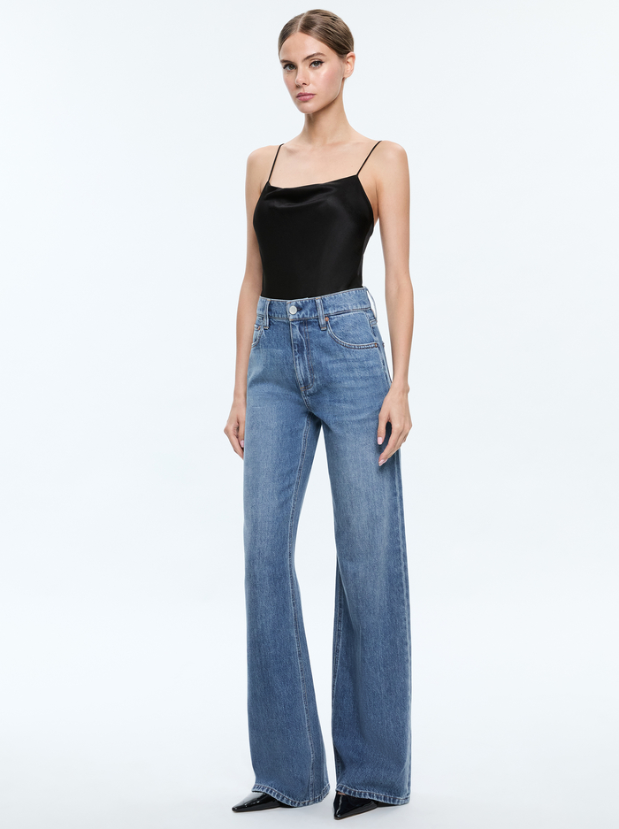 HARMON BODYSUIT - BLACK image 1 - Alice And Olivia