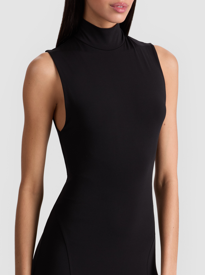 AUGUSTA OPEN BACK MAXI DRESS - BLACK image 1 - Alice And Olivia