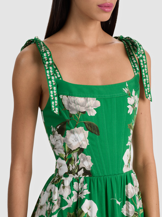 ROSALEE BUSTIER MIDI DRESS