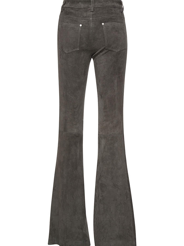 SUEDE BELL PANT - CHARCOAL image 4 - Alice And Olivia