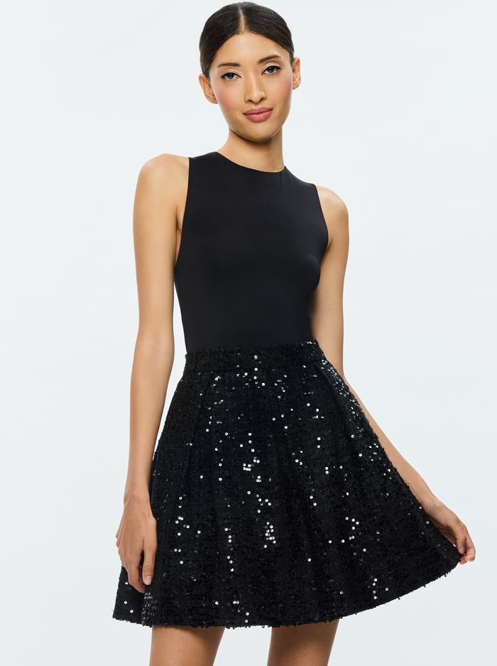 CHARA MINI DRESS - BLACK image 3 - Alice And Olivia