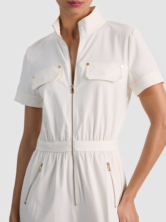 MILO CARGO JUMPSUIT - OFF WHITE image 1 - ALICE + OLIVIA