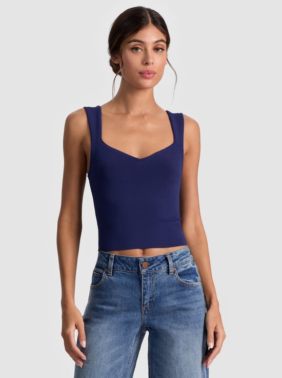 MIDNIGHT BLUE-EDIN SWEETHEART TANK
