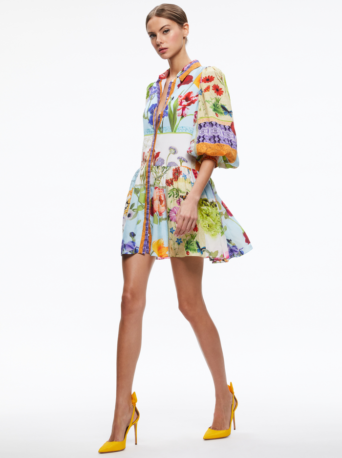 BERTHA PUFF SLEEVE MINI DRESS - MAKE A STATEMENT image 4 - Alice And Olivia